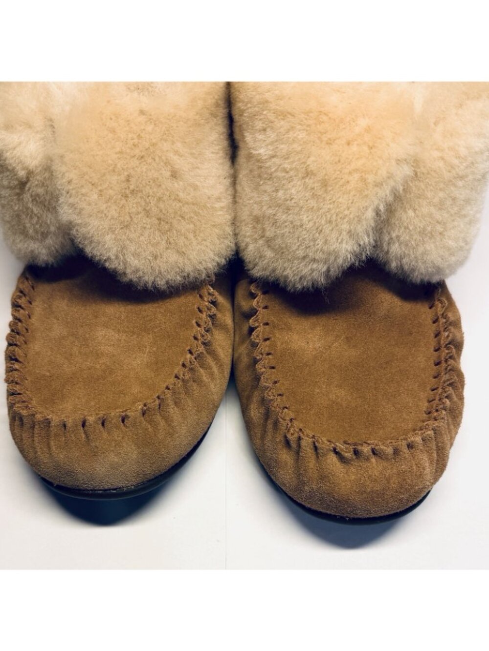 ABEO B.I.O. System Women's Whitby Tan Sheepskin Ankle Booties Sz 9 Slip-On - Picture 7 of 14